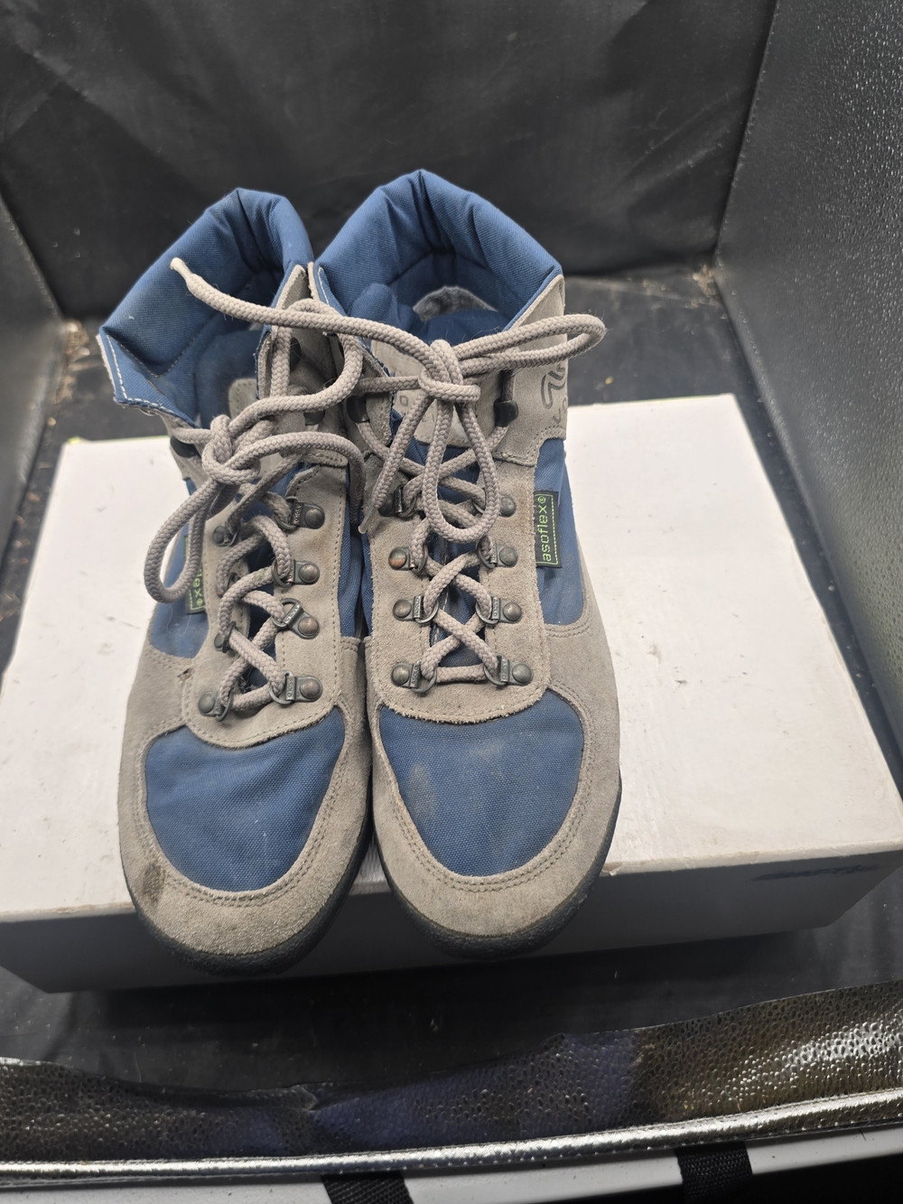 Asolo Blue and Gray‎ Men's Hiking Boots